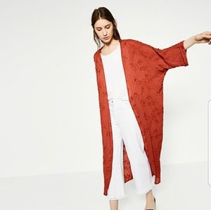 NWOT Zara Batwing Kimono Duster